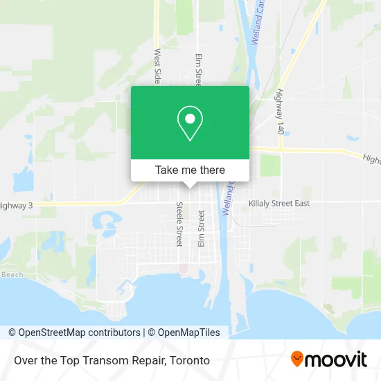 Over the Top Transom Repair map