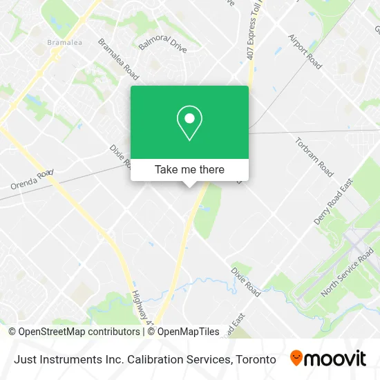 Just Instruments Inc. Calibration Services map