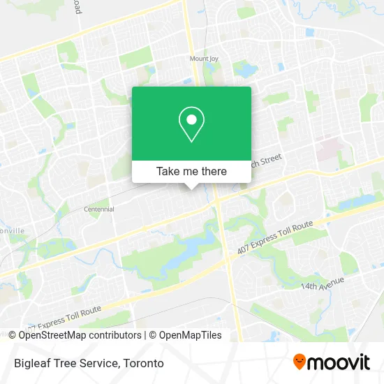 Bigleaf Tree Service map