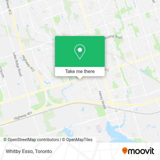 Whitby Esso map