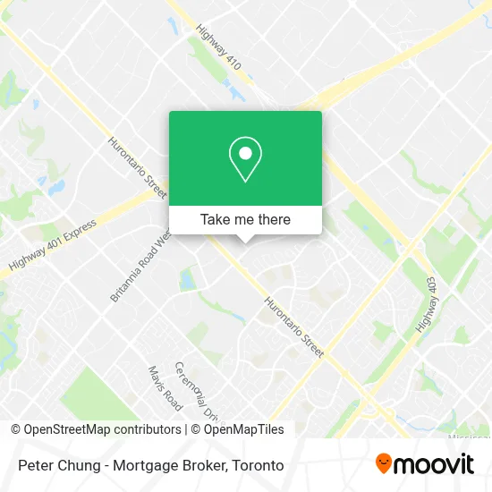 Peter Chung - Mortgage Broker map
