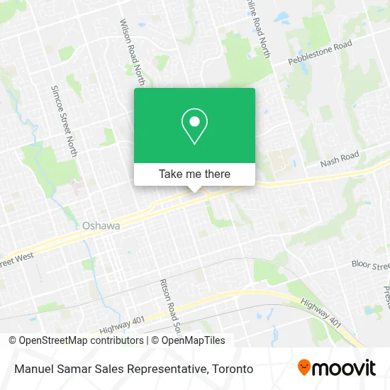 Manuel Samar Sales Representative map