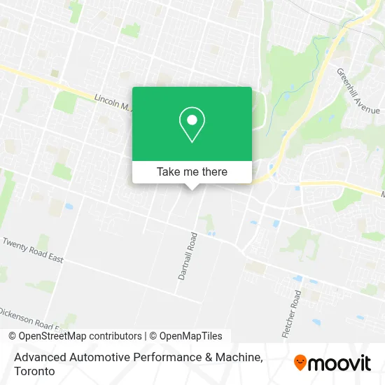Advanced Automotive Performance & Machine map