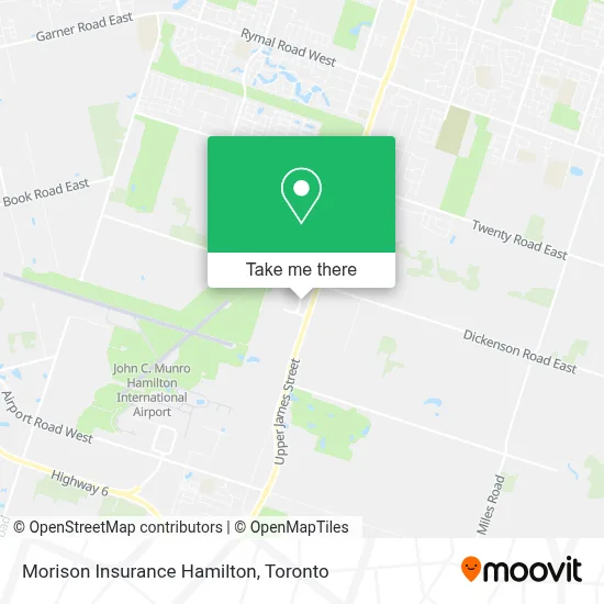 Morison Insurance Hamilton map