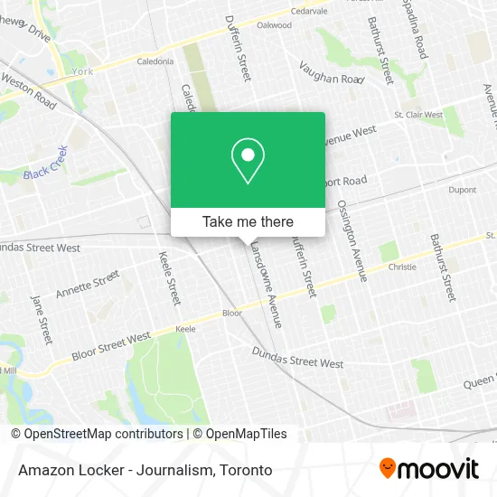 Amazon Locker - Journalism map