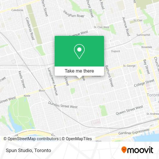 Spun Studio map