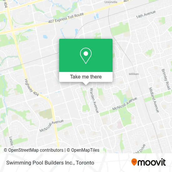 Swimming Pool Builders Inc. map
