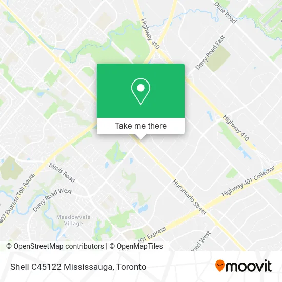 Shell C45122 Mississauga map
