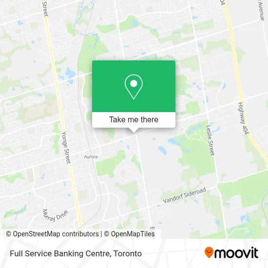 Full Service Banking Centre map