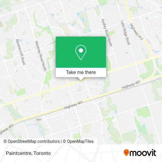 Paintcentre map