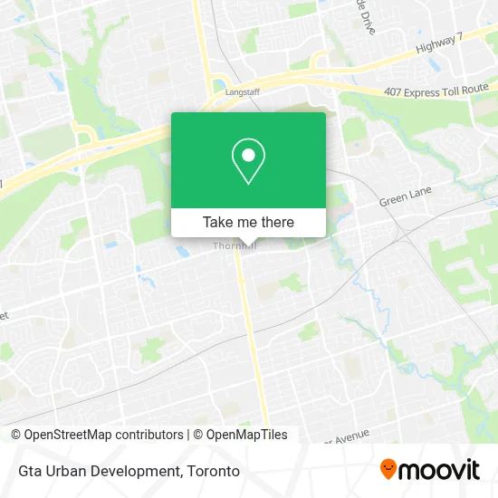Gta Urban Development map