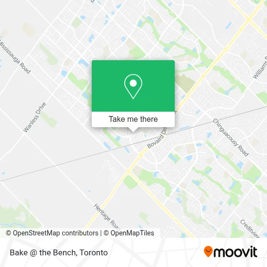 Bake @ the Bench map