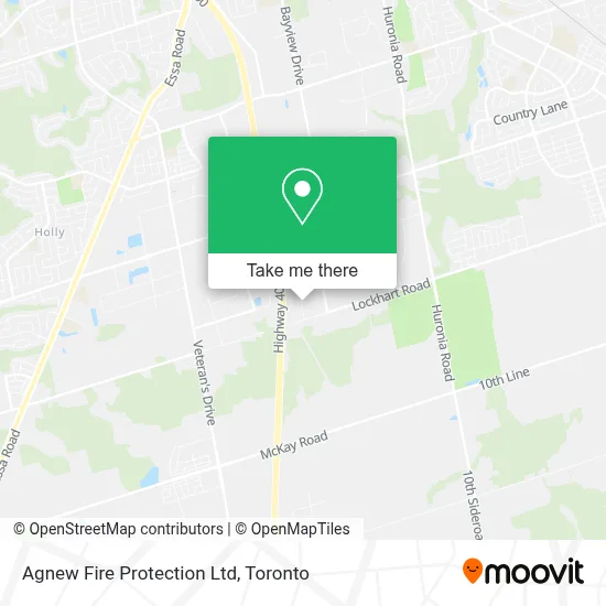 Agnew Fire Protection Ltd map