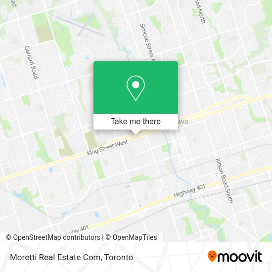 Moretti Real Estate Com map