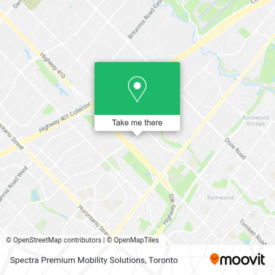 Spectra Premium Mobility Solutions map