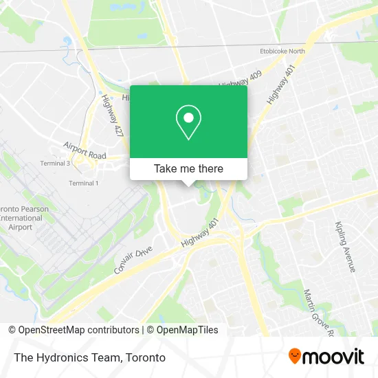 The Hydronics Team map