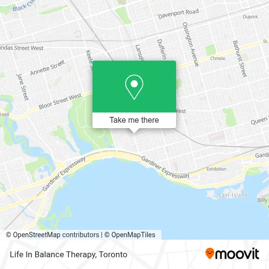 Life In Balance Therapy map