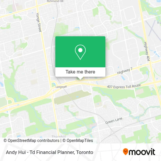 Andy Hui - Td Financial Planner map