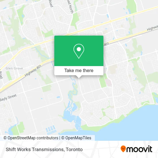 Shift Works Transmissions map