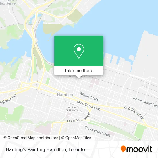 Harding's Painting Hamilton map