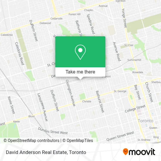 David Anderson Real Estate map