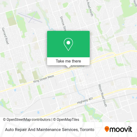 Auto Repair And Maintenance Services map