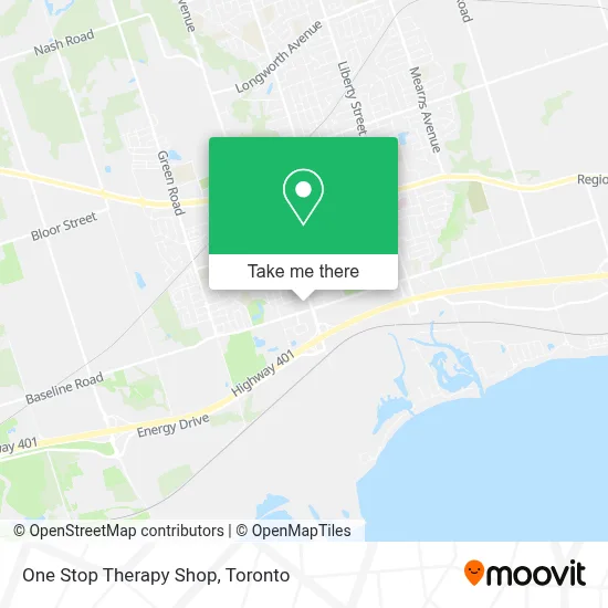 One Stop Therapy Shop map