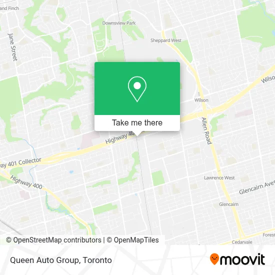 Queen Auto Group map
