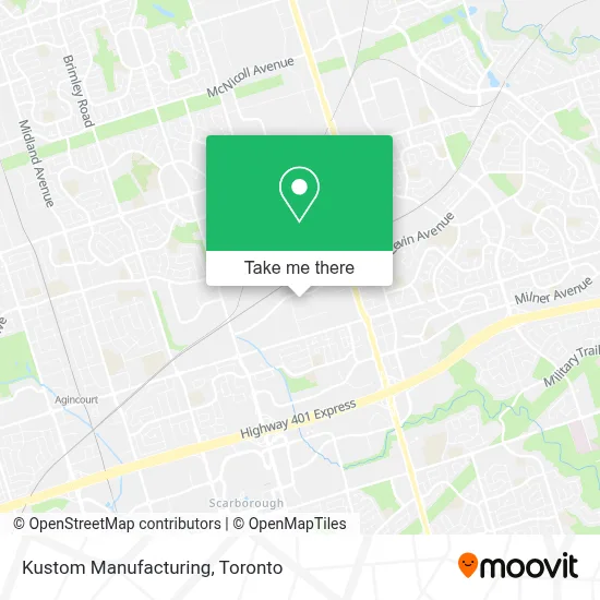 Kustom Manufacturing map