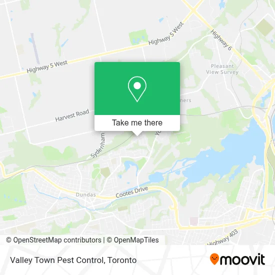 Valley Town Pest Control map