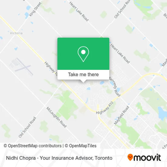 Nidhi Chopra - Your Insurance Advisor map
