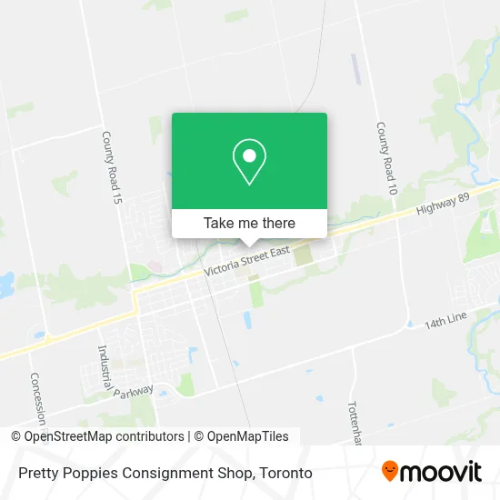 Pretty Poppies Consignment Shop map