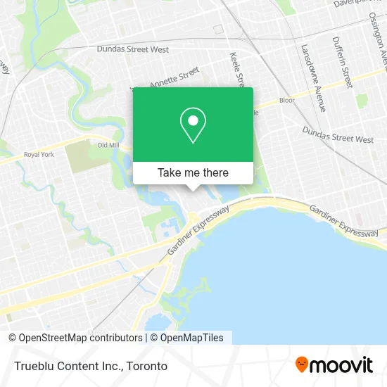 Trueblu Content Inc. map
