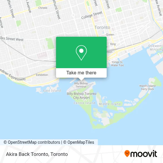 Akira Back Toronto map