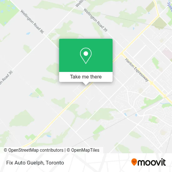 Fix Auto Guelph map