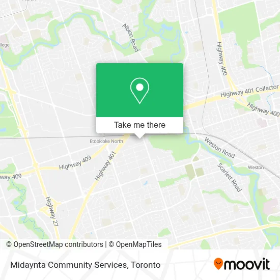 Midaynta Community Services map