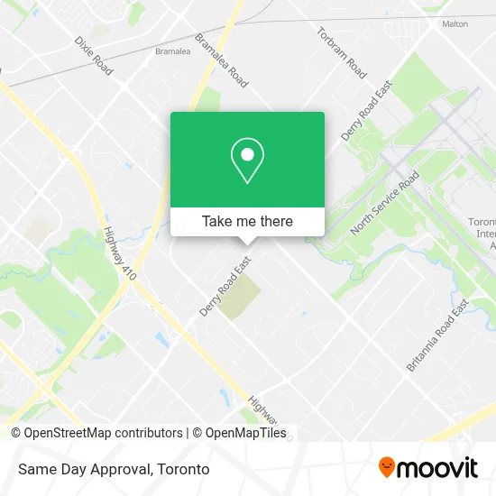 Same Day Approval map