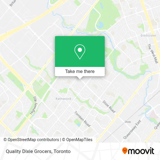 Quality Dixie Grocers map