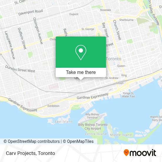 Carv Projects map