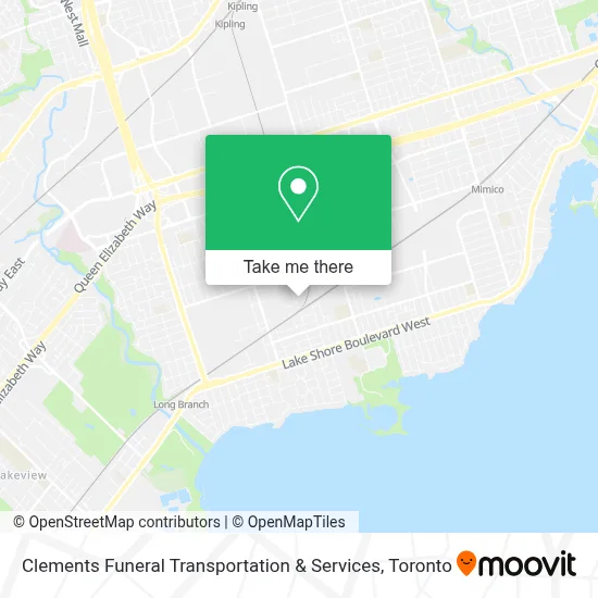 Clements Funeral Transportation & Services map