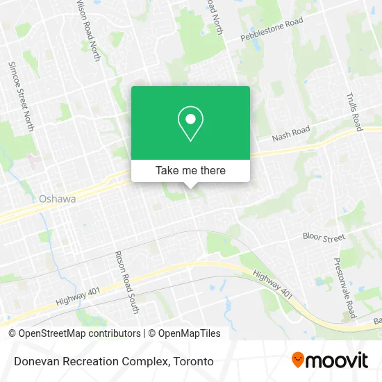 Donevan Recreation Complex map