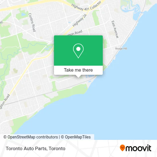Toronto Auto Parts map