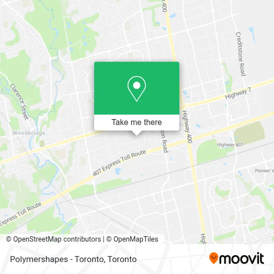 Polymershapes - Toronto map
