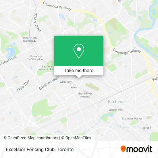 Excelsior Fencing Club map