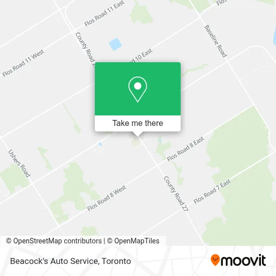 Beacock's Auto Service map