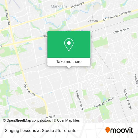 Singing Lessons at Studio 55 map