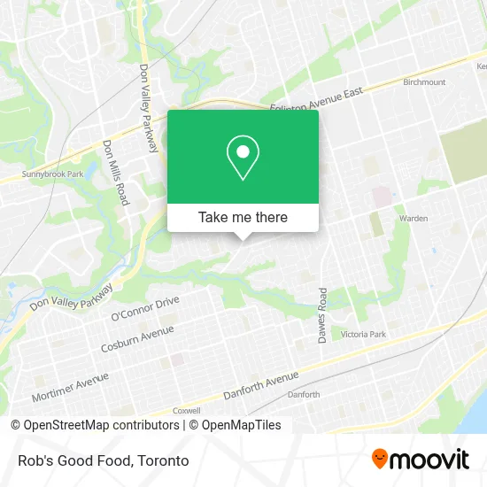 Rob's Good Food map