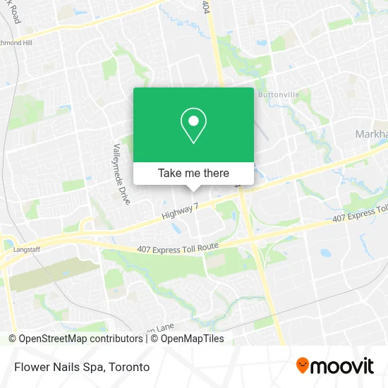 Flower Nails Spa map