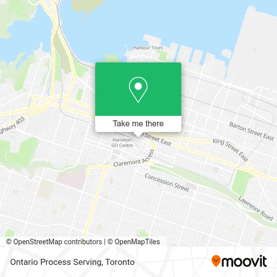 Ontario Process Serving map
