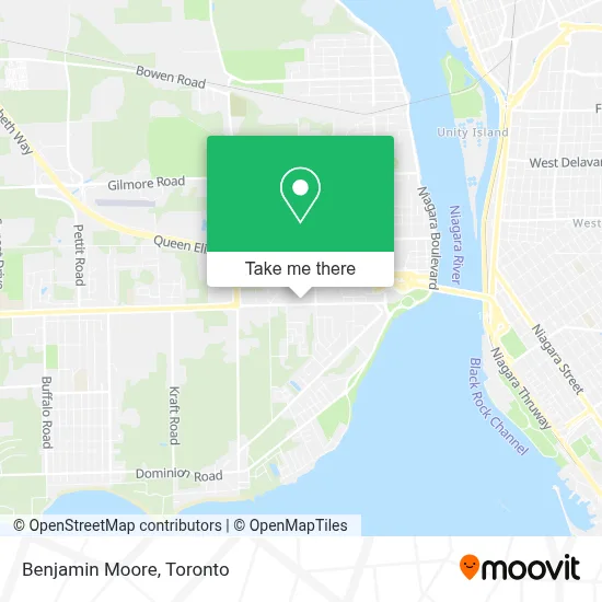 Benjamin Moore map